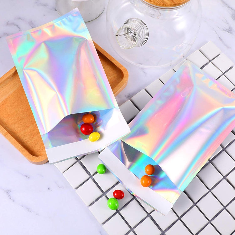 100 PCS / Set  Laser Self Sealing Plastic Envelopes Mailing Bags Gift Packaging Bags, SIZE:23cmx32.5cm+4cm
