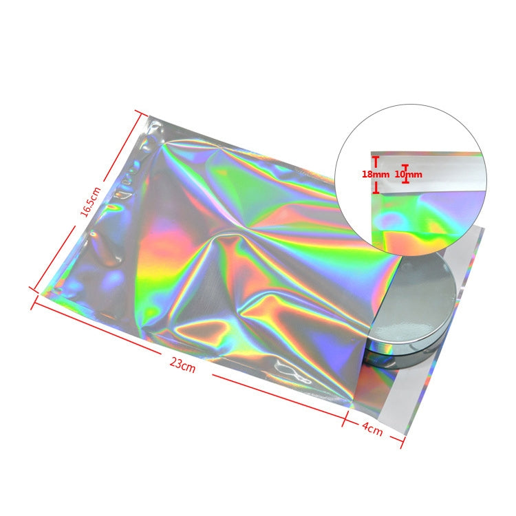 100 PCS / Set  Laser Self Sealing Plastic Envelopes Mailing Bags Gift Packaging Bags, SIZE:23cmx32.5cm+4cm