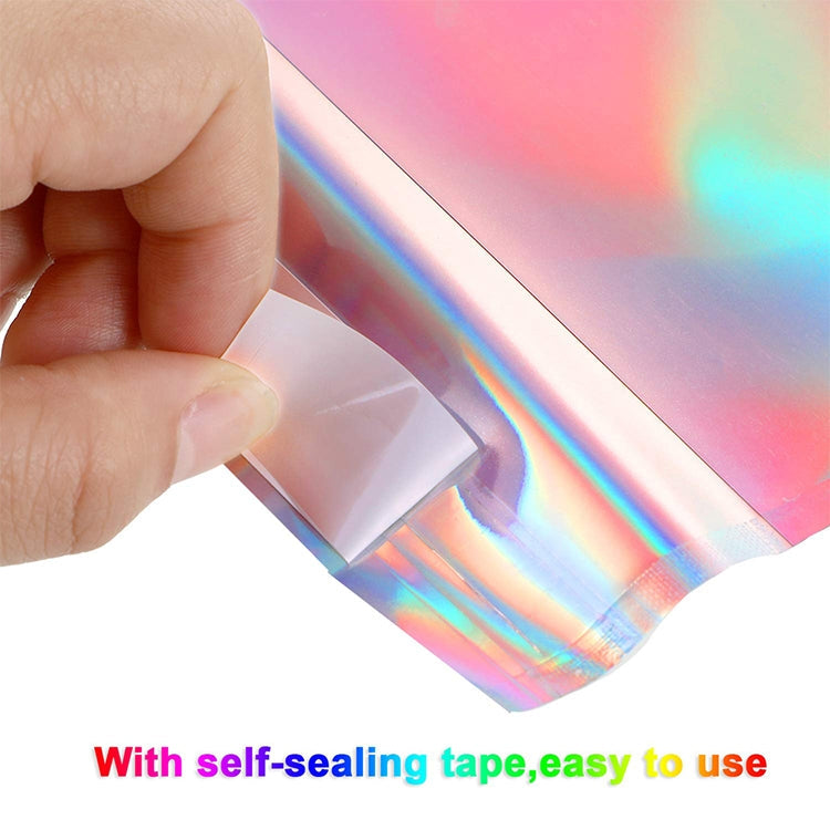100 PCS / Set  Laser Self Sealing Plastic Envelopes Mailing Bags Gift Packaging Bags, SIZE:23cmx32.5cm+4cm
