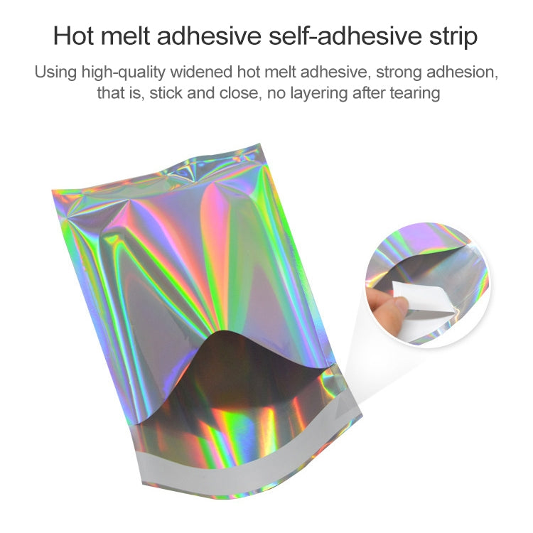 100 PCS / Set  Laser Self Sealing Plastic Envelopes Mailing Bags Gift Packaging Bags, SIZE:23cmx32.5cm+4cm