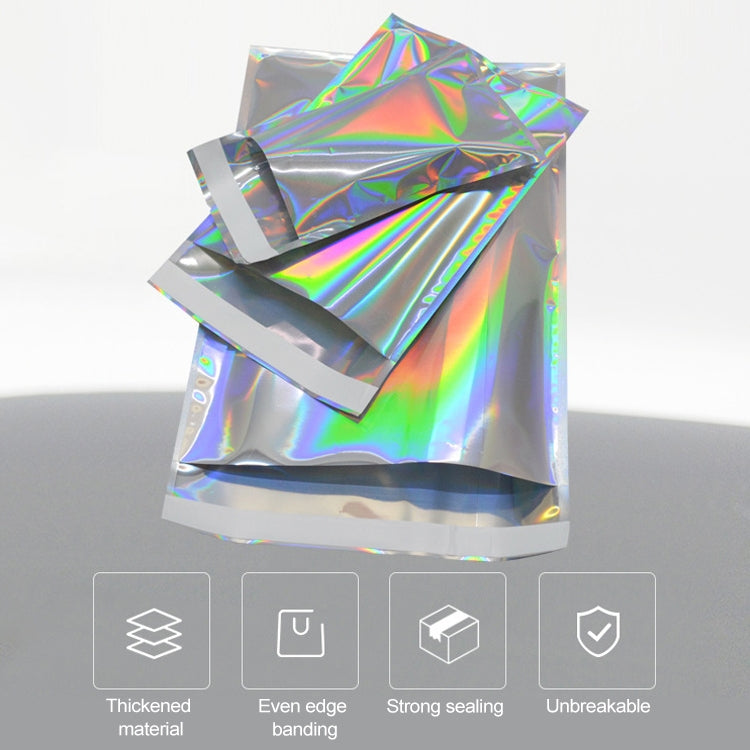 100 PCS / Set  Laser Self Sealing Plastic Envelopes Mailing Bags Gift Packaging Bags, SIZE:35cmx40cm+4cm