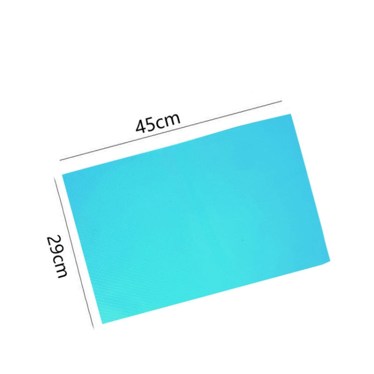 4 PCS / Set Environmentally Friendly Waterproof Washable Antibacterial Antifouling Refrigerator Mat, Color:Transparent Blue