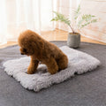 Autumn and Winter Warm Universal Square Pet Cat Dog Plush Pad, Size:XL(Light Gray)