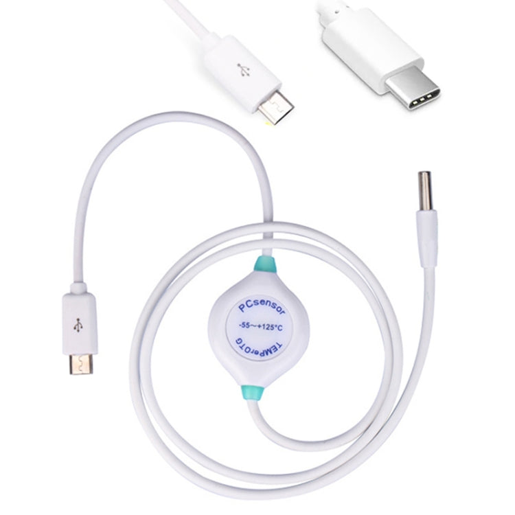 Pcsensor Milk Powder Fish Tank Temperature Detection USB Mobile Phone Probe Thermometer(Micro)