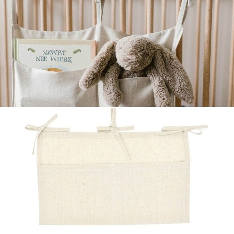 Crib Storage Hanging Bag Diaper Wrap Molar Toy Storage Bag(Primary Color)