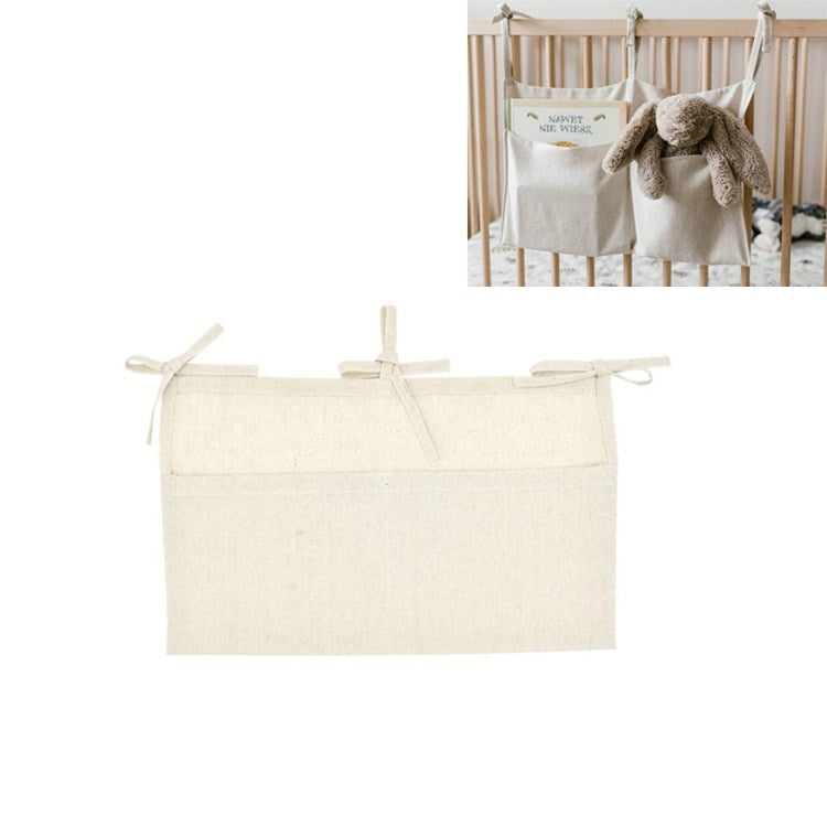 Crib Storage Hanging Bag Diaper Wrap Molar Toy Storage Bag(Primary Color)