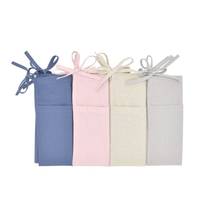 Crib Storage Hanging Bag Diaper Wrap Molar Toy Storage Bag(Primary Color)