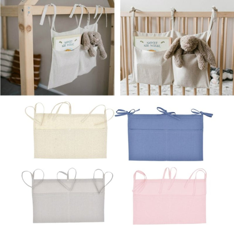 Crib Storage Hanging Bag Diaper Wrap Molar Toy Storage Bag(Primary Color)