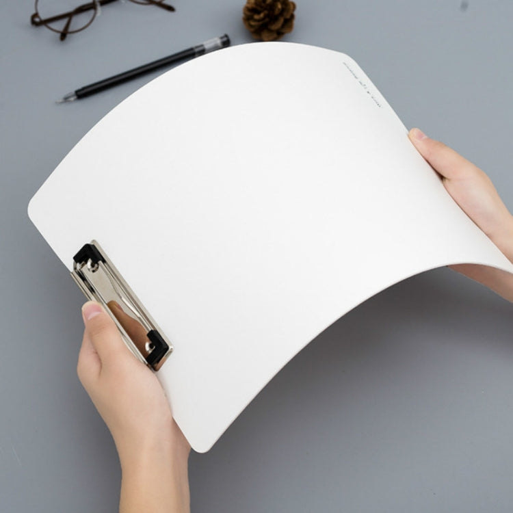 Simple File Board Folder Student Writing Board Paper Clip Restaurant Menu Folder(A4 Black)