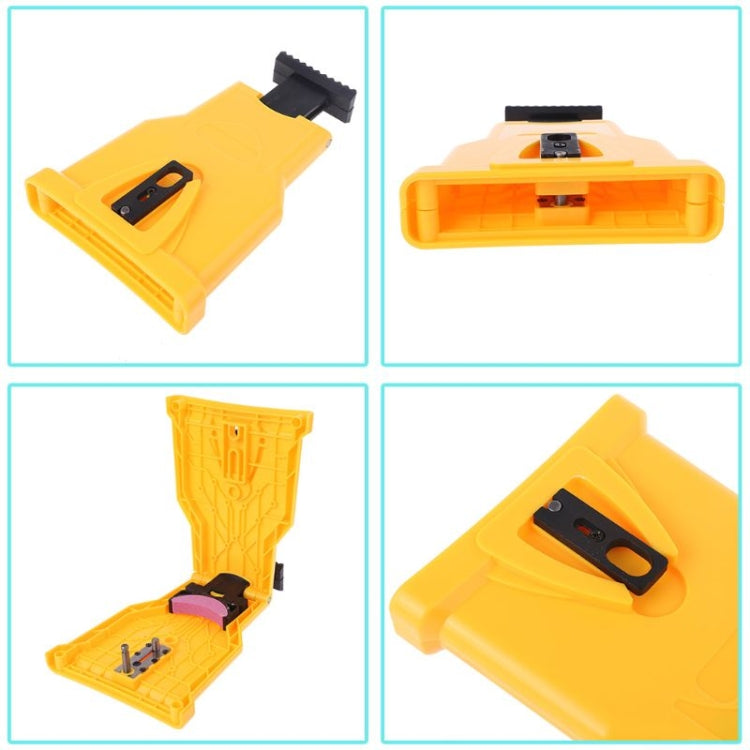 Woodworking Chain Saw Sharpener Sharpener Stone Sharpener Chain Sharpener Fast Chain Grinding Tool(Yellow)