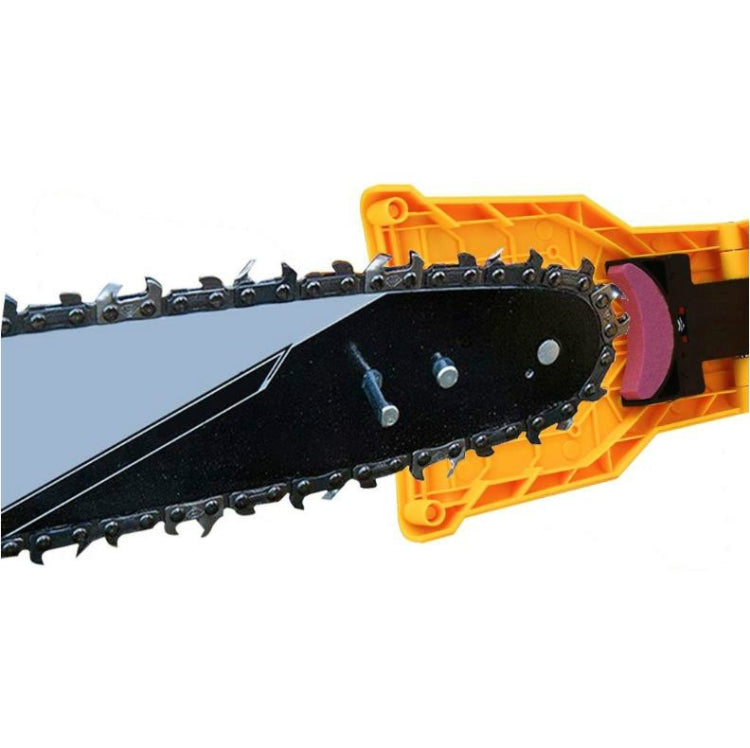 Woodworking Chain Saw Sharpener Sharpener Stone Sharpener Chain Sharpener Fast Chain Grinding Tool(Yellow)