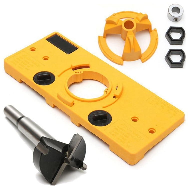 New Cabinet Door Window Cabinet Door Hole Puncher Hinge Hole Locator(Yellow)
