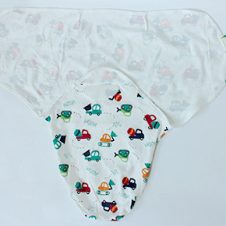 Spring  Summer Cotton Baby Infant Bags Towels Sleeping Bags Knitted Cloth Cap Set, Size:S (50x70 CM)(Pink Rabbit)
