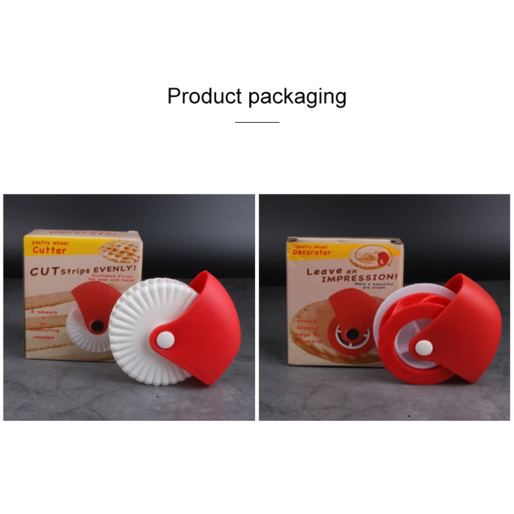 Baking Tools Pasta Cutting Wheel Hemming Wheel Manual Noodle Cutter Roller Knife Creative Kitchen Gadgets(Point Cut)