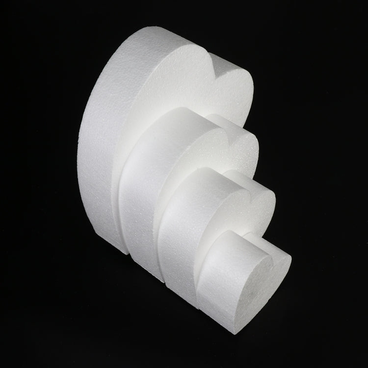 4 PCS Heart-shaped Prosthesis Foam Baking Fondant Cake Silk Flower Practice Mold, Height:7cm, Size:10 Inches
