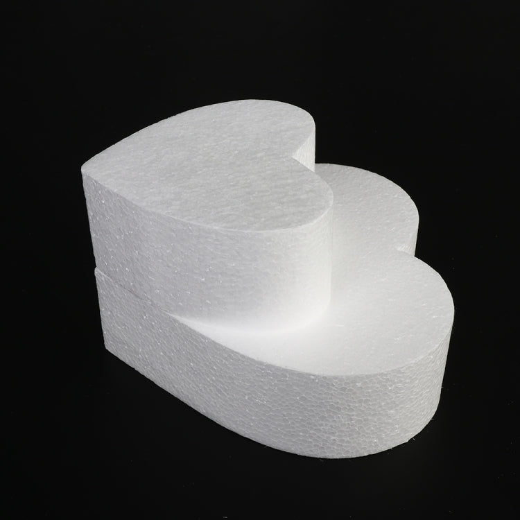 4 PCS Heart-shaped Prosthesis Foam Baking Fondant Cake Silk Flower Practice Mold, Height:7cm, Size:10 Inches