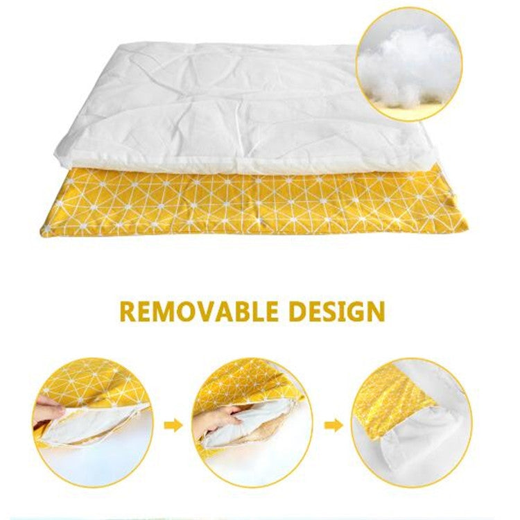 Winter Thick Warm Pet Sleeping Mat Cat Dog Sleeping Bed, Size:L(Yellow)
