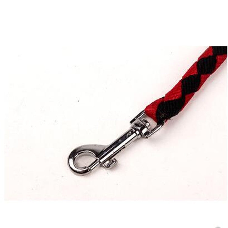 Double Dog Leashes Anti-winding Pet Traction Rope, Size:1.4m(Red Yellow)