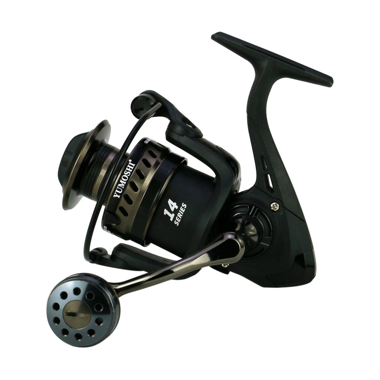 YUMOSHI LS4000 Metal Head Fishing Reel Sea Rod Spinning Reel(Metal Swing Arm+Metal Grip Pill)