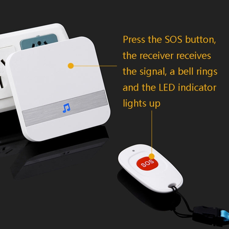 CACAZI C1 Smart Home Wireless Remote Control Doorbell, Style:EU Plug