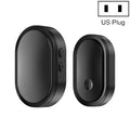 CACAZI A99 Home Smart Remote Control Doorbell Elderly Pager, Style:US Plug(Black)