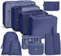 10 In 1 Travel Storage Bag Set Folding Storage Bag(Navy Blue)