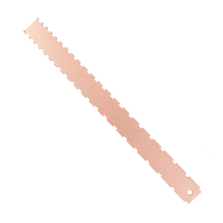 GNR1 Aluminium Measurement Bass Guitar Neck Ruler, Colour:Gold
