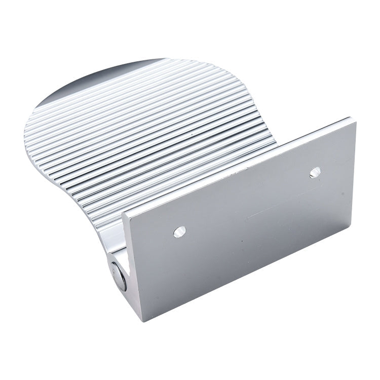 Wall Mounted Aluminium Alloy Bathroom Shower Foot Rest Footstool(Silver)