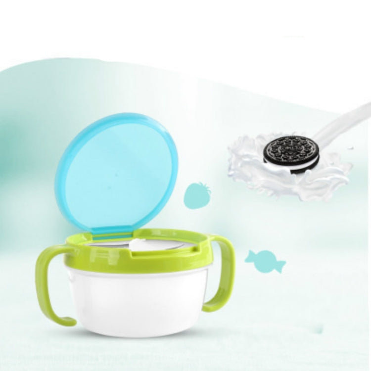 Baby Products Anti-sprinkling Design Baby Double Handle Biscuit Small Bowl Snack Cup(Pink)