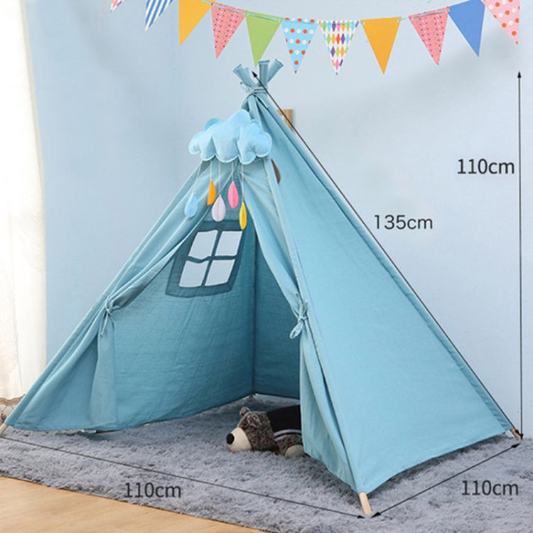 Children's Room Princess Tent Indoor Play House Folding Tent Toy, Size:1.35m(Blue)
