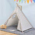Children's Room Princess Tent Indoor Play House Folding Tent Toy, Size:1.35m(Checkered)