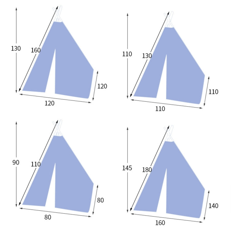 Children's Room Princess Tent Indoor Play House Folding Tent Toy, Size:1.35m(Wave)