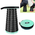 Outdoor Portable Folding Telescopic Plastic Stool Camping Fishing Garden Stool(Green)