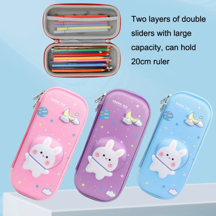S-888 Elementary School Cartoon EVA Pencil Case Anti-fall 3D Stationery Box Color Random Delivery, Style:Rabbit