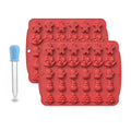 Christmas Supplies Drop Glue Mold Cake Barbecue Baking Tool(Red)