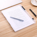 2pcs A4 Size Transparent Storage Box Plastic Filling File Case Archive Document Storage Holder(Black)