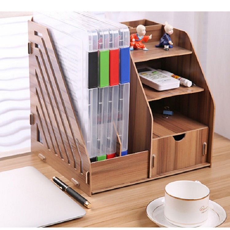2pcs A4 Size Transparent Storage Box Plastic Filling File Case Archive Document Storage Holder(Black)
