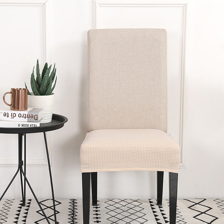 Knitted Padded Chair Cushion Cover(White)