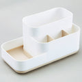 K204 Creative Plastic Detachable Grid Finishing Cosmetics Desktop Rack Storage Box(Dark Khaki)