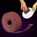 Nylon Emery Scouring Pad Stainless Steel Rust Polishing Kitchen Dish Cleaning Rag, Size:9 cm x 1 m(Red Brown)
