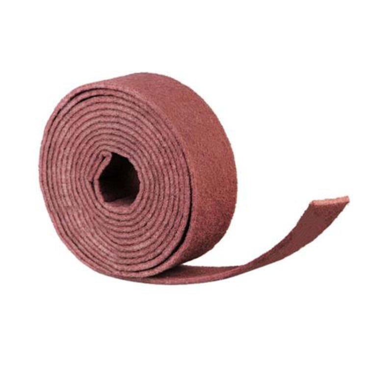 Nylon Emery Scouring Pad Stainless Steel Rust Polishing Kitchen Dish Cleaning Rag, Size:9 cm x 1 m(Red Brown)
