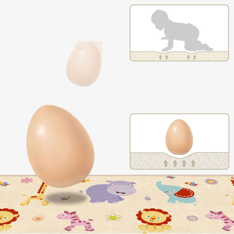 Baby Children Cartoon Thick Folding Comfortable Crawling Mat Game Pad(Animal + Transportation)