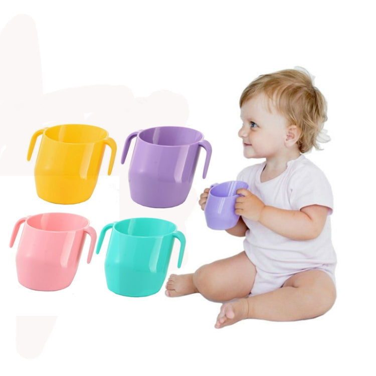 Baby Drinking Mouthwash Learning Cup Oblique Mouth Child Drinking Training Cup(Lavender Purple)