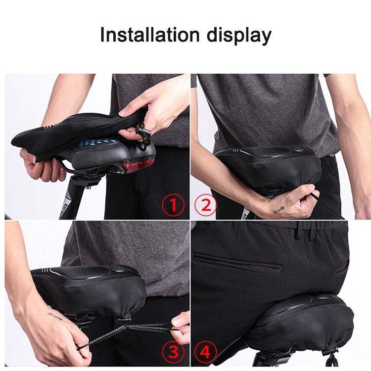 WHEEL UP Mountain Bike Cushion Cover Thicken and Comfortable Soft Bike Widen Sponge Cushion Cover for Four Seasons(L)