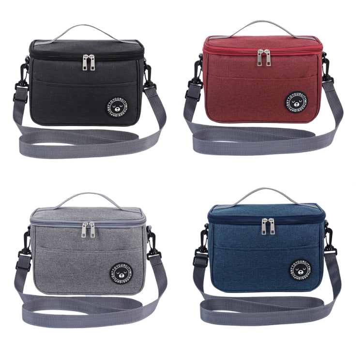 Thermal Lunch Box Bag Durable Waterproof Office Cooler Lunchbox with Strap S(Tibetan)