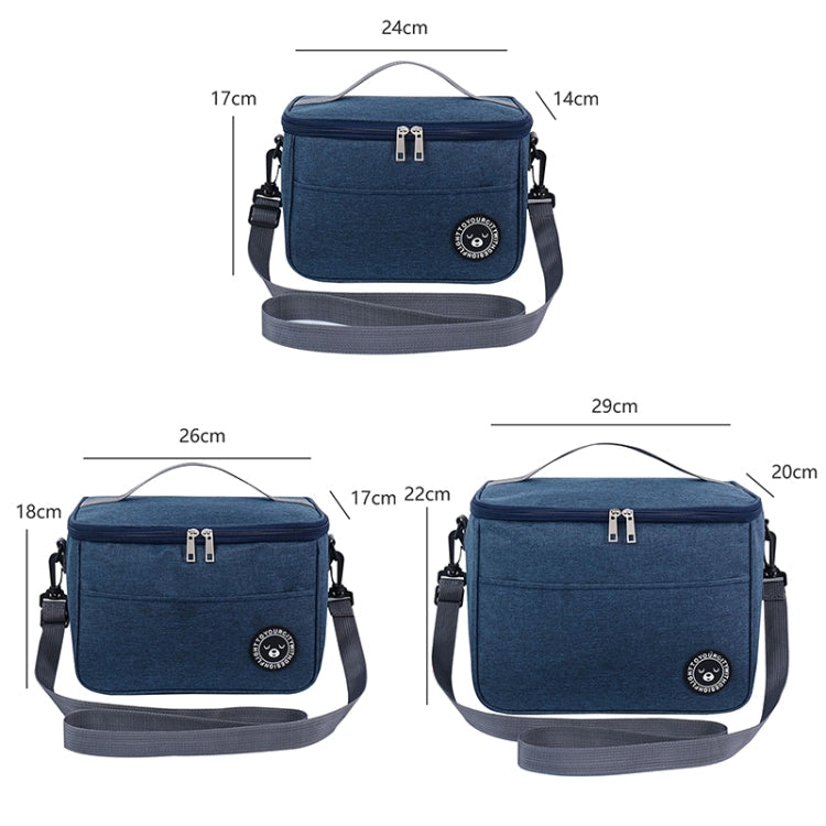 Thermal Lunch Box Bag Durable Waterproof Office Cooler Lunchbox with Strap S(Dark Red)
