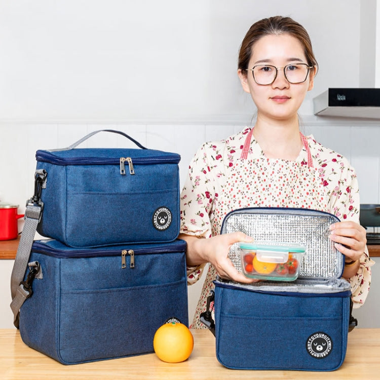 Thermal Lunch Box Bag Durable Waterproof Office Cooler Lunchbox with Strap S(Dark Red)