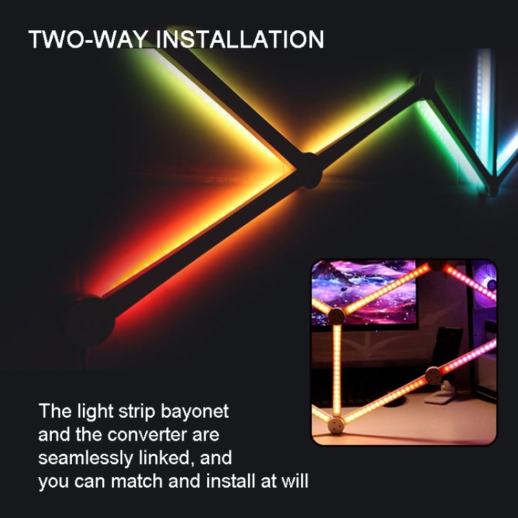 JSK-P22 Smart RGB Mosaic Light Rhythm Light Support Amazon Alexa / Google Assistant /DuerOS UK Plug(White)