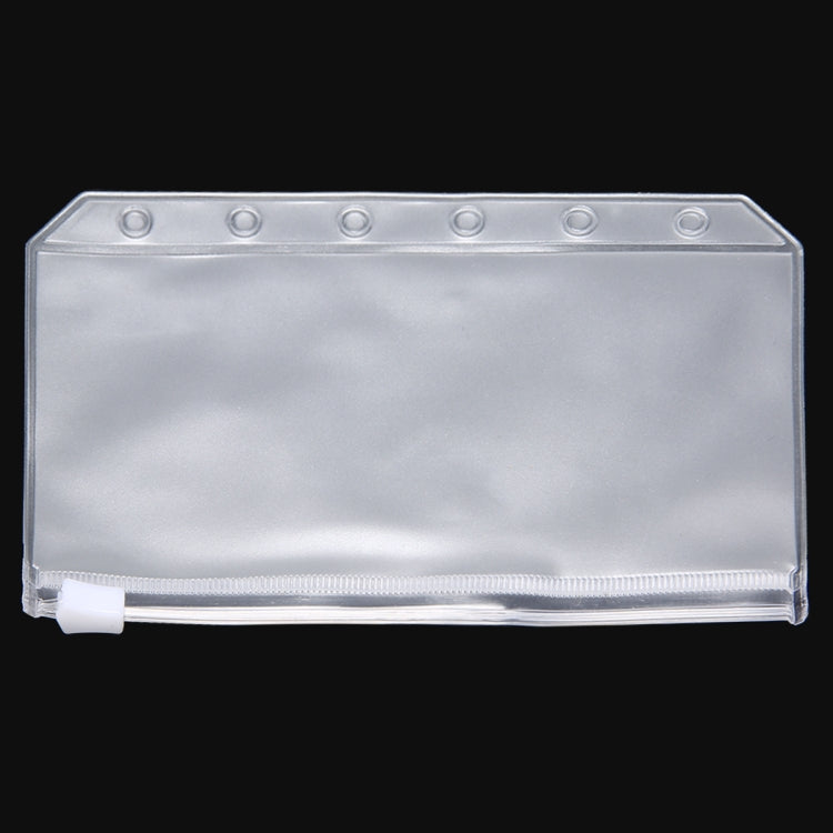 3 PCS Bill Bag Business Card Pull-edge Loose-leaf Pocket Insert PVC Zipper Storage Bag A6 M