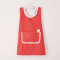 Lovely Princess Nail Beauty Apron Coffee Restaurant Work Clothes(Rabbit Red)